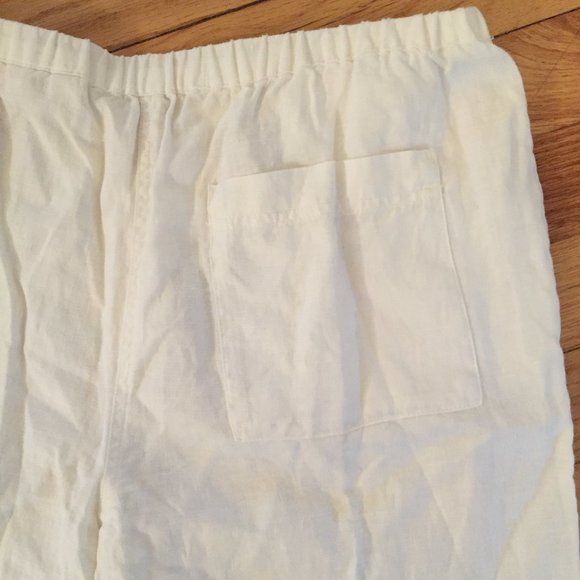 White linen summer pants - Picture 5 of 5
